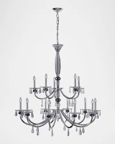 Allegri Crystal By Kalco Lighting Passo 15-light 2-tier Crystal Chandelier, 45"