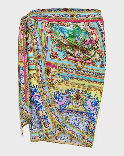 Camilla Spirit Of Santa Maria Sarong Coverup In Multi