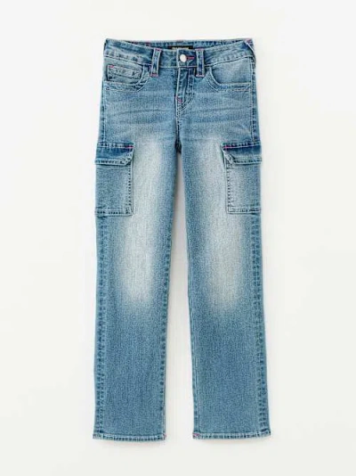 True Religion Girls Wide Leg Cargo Jean