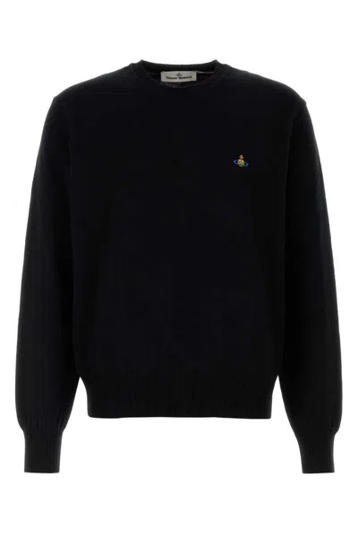 Vivienne Westwood Orb-embellished Sweater In Black