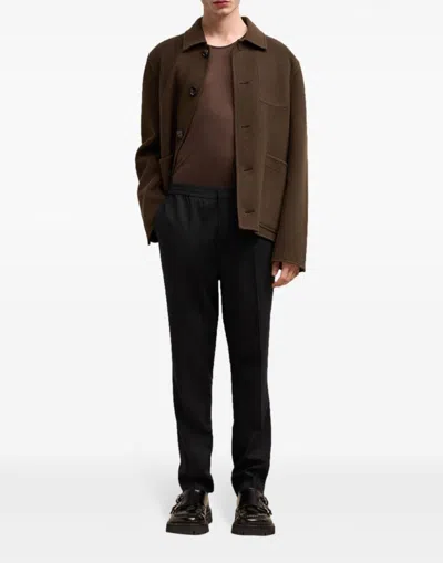 Ami Alexandre Mattiussi Straight-leg Tailored Pants In Black