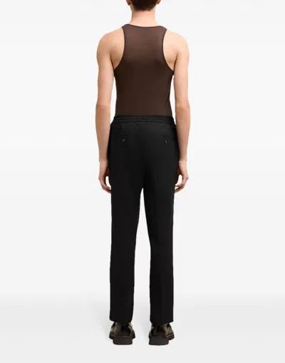 Ami Alexandre Mattiussi Straight-leg Tailored Pants In Black