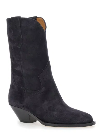 Isabel Marant 'dahope' Brown Cowboy Boots In Suede Woman