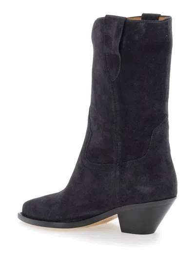 Isabel Marant 'dahope' Brown Cowboy Boots In Suede Woman