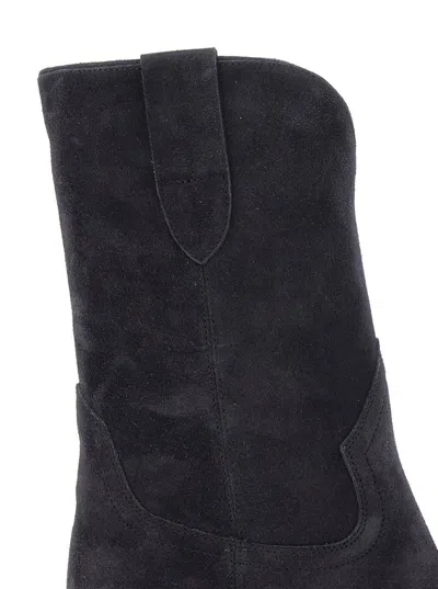 Isabel Marant 'dahope' Brown Cowboy Boots In Suede Woman