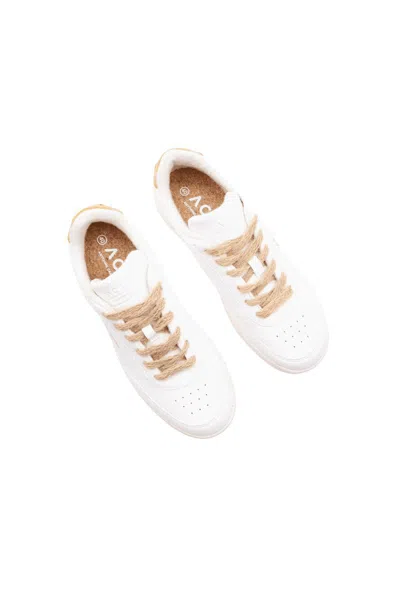 Acbc Man Sneakers White Size 12 Textile Fibers In White