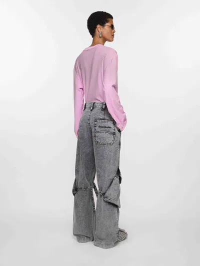 Acne Studios Cargo Denim Jeans In Multi
