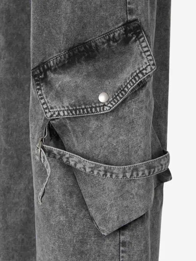 Acne Studios Cargo Denim Jeans In Multi