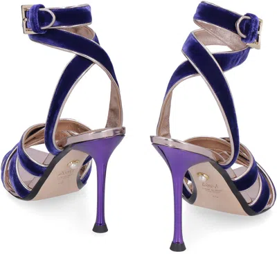 Alevì Milano Liza Velvet Sandal With Heel