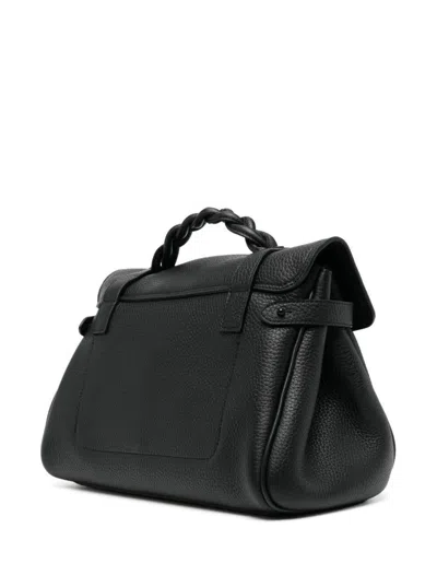 Mulberry Alexa Heavy Grain Leather Top Handle Bag In Black
