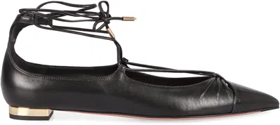 Aquazzura Gabi Pointy-toe Ballet Flats
