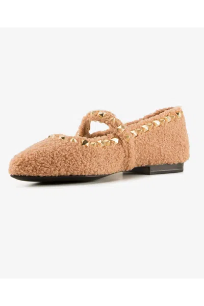 Ash Ballet Flats In Gold
