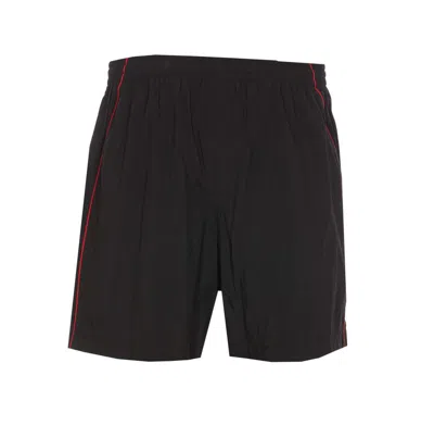 Balenciaga Logo Bermuda Shorts With Adjustable Waist In Black