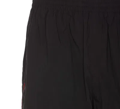 Balenciaga Logo Bermuda Shorts With Adjustable Waist In Black
