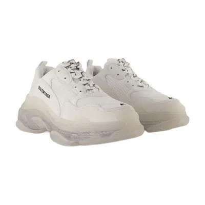 Balenciaga Triple S Clearsole Sneakers -  - Synthetic - White In White