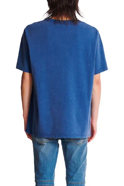 Balmain Loose Ss T-shirt Clothing In Blue