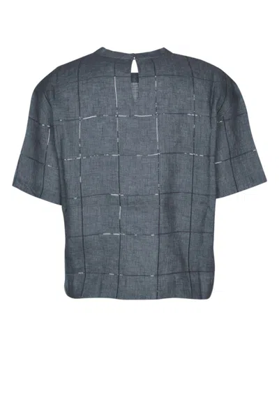 Brunello Cucinelli Grey Crewneck Top