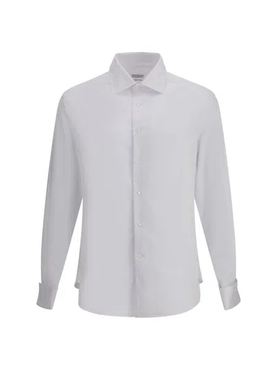 Brunello Cucinelli Cotton Shirt In White