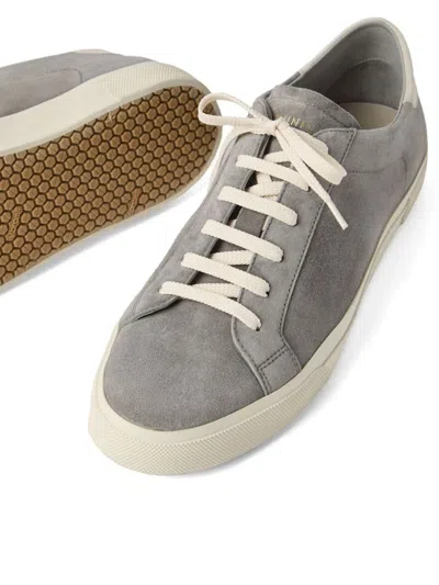 Brunello Cucinelli Lace-up Grey Sneakers