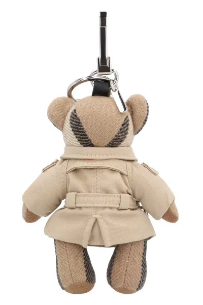 Burberry Thomas Trench-coat Teddy Bear Key-ring In Neutral