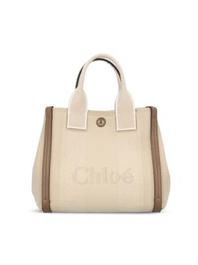 Chloé Small Canvas Carry Tote Bag