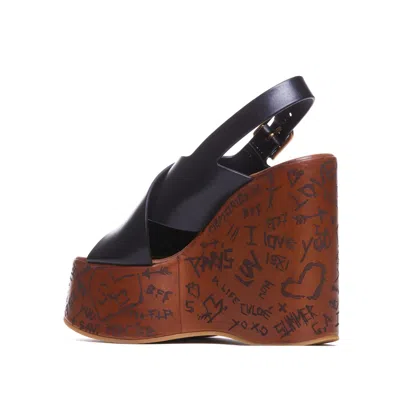 Chloé Maxime Wedge Sandals Shoes
