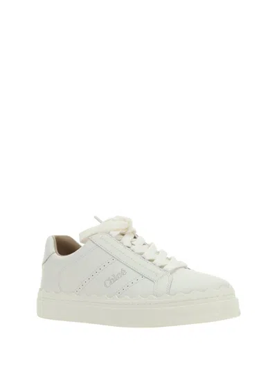 Chloé Lace-up Leather Sneakers