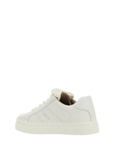 Chloé Lace-up Leather Sneakers