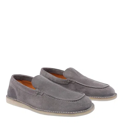 Dolce & Gabbana Dolce&gabbana Men Suede Loafers With Mini Dg Logo