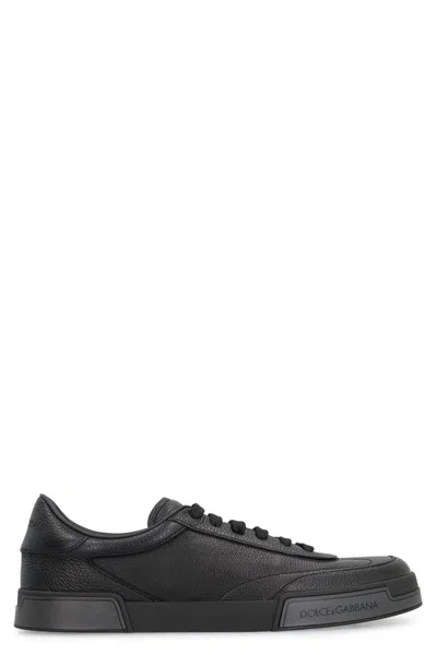 Dolce & Gabbana Gray Calfskin Portofino Yacht Sneakers