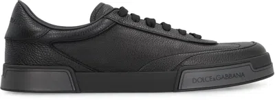 Dolce & Gabbana Gray Calfskin Portofino Yacht Sneakers