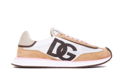 Dolce & Gabbana White Calf Leather Sneakers. Brown Calf Leather Sneakers