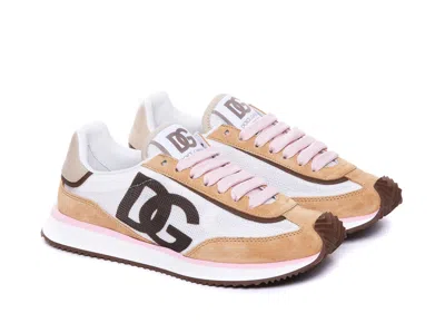 Dolce & Gabbana White Calf Leather Sneakers. Brown Calf Leather Sneakers