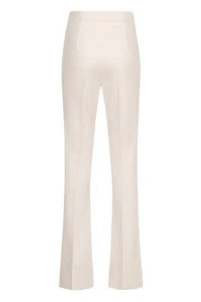 Elisabetta Franchi Flared Trousers In Neutral