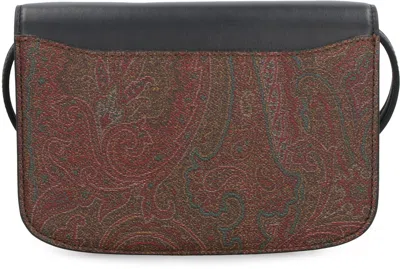 Etro Essential Paisley Print Crossbody Bag In Black