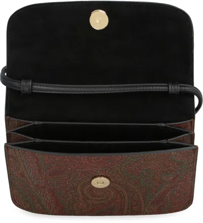 Etro Essential Paisley Print Crossbody Bag In Black