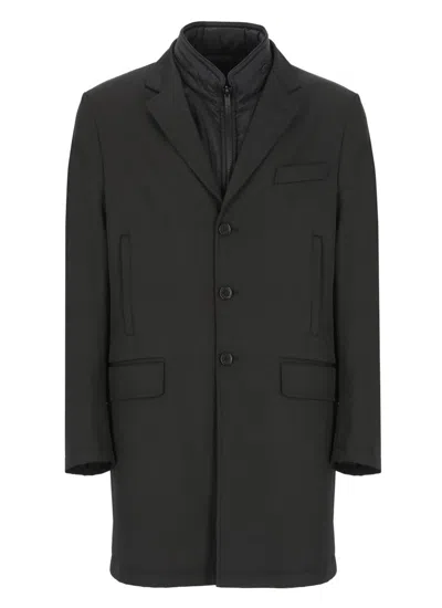 Fay Double-breasted Stand-up Collar Padded Coat