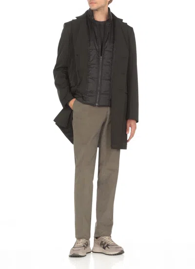 Fay Double-breasted Stand-up Collar Padded Coat