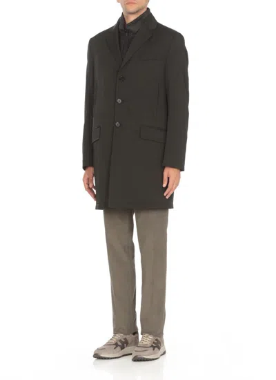 Fay Double-breasted Stand-up Collar Padded Coat
