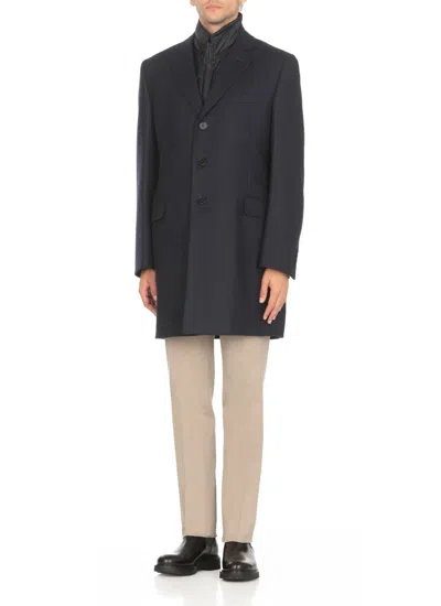 Fay Cappotto Monopetto Easy Db In Blue