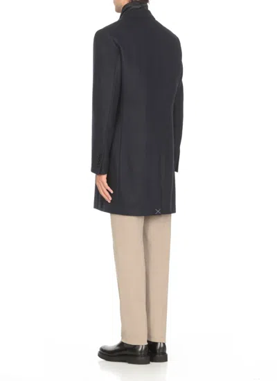 Fay Cappotto Monopetto Easy Db In Blue