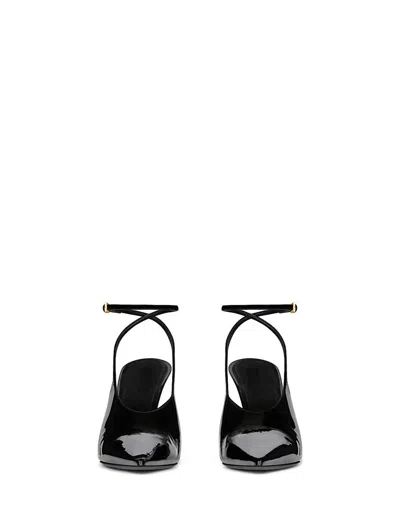 Givenchy Sleek Slingback Pumps With Pointed Design In Black
