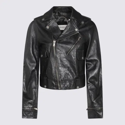 Golden Goose Smooth Leather Motorcycle Jacket