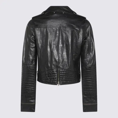 Golden Goose Smooth Leather Motorcycle Jacket
