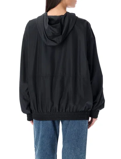 Golden Goose Black Windbreaker With Hood