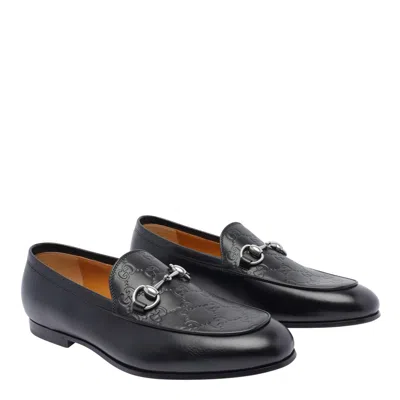 Gucci Leather Slip-on Loafers With Iconic Horsebit Detail