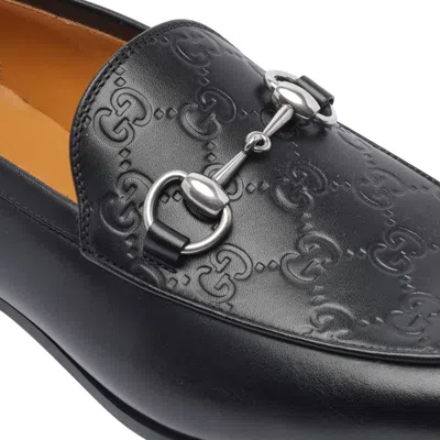 Gucci Leather Slip-on Loafers With Iconic Horsebit Detail