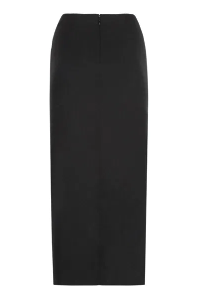 Isabel Marant Secia Cotton Cady Midi Skirt