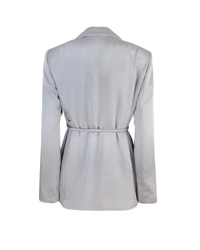 Liu •jo Liu Jo Blazer Grigio Con Cintura In Gray