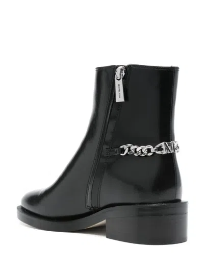 Michael Kors Carlisle Leather Boot In Black